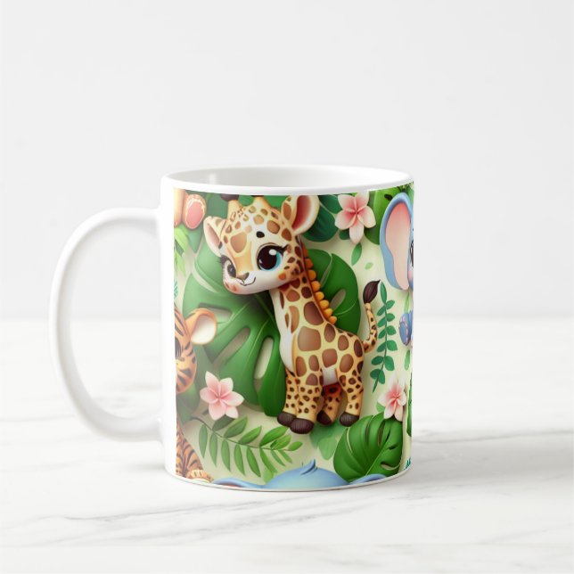 Caneca De Café 3D Animais Selvagens (Esquerda)