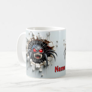 Caneca De Café 3D - Aranha Assustadora Impressa