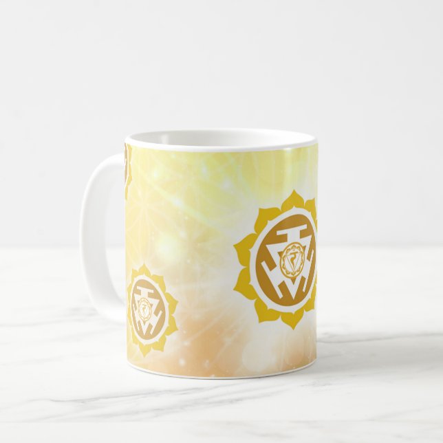 Caneca De Café 3d Chakra Plexo Solar (Frente Esquerda)