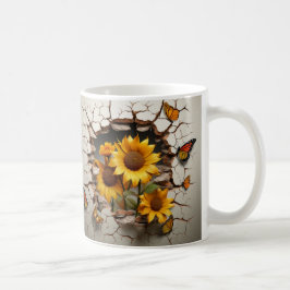 Caneca De Café 3D Floral Mug