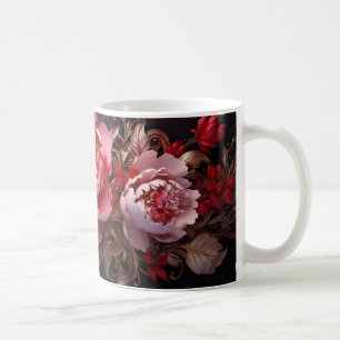 Caneca De Café 3D Floral Mug