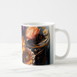 Caneca De Café 3D Floral Mug
