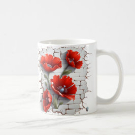 Caneca De Café 3D Floral Mug