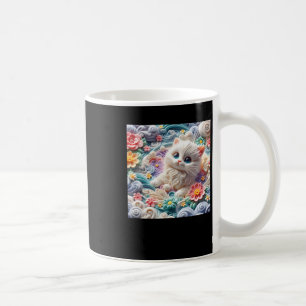 Caneca De Café 3d Kitten1