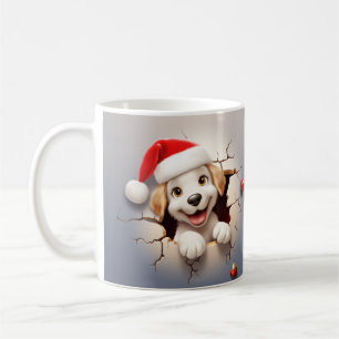 Caneca De Café 3D Puppy Natal