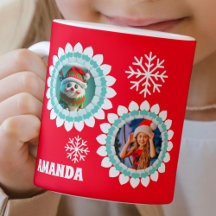 3D Reindeer Natal Personalizado Foto para Crianças