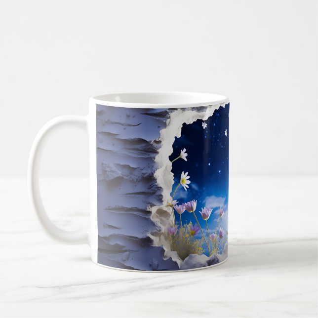 Caneca De Café 3D Starry Night design (Esquerda)