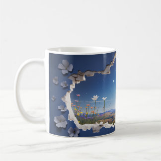 Caneca De Café 3D Starry Night design