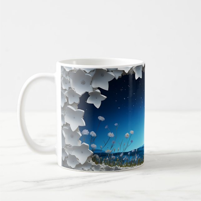 Caneca De Café 3D Starry Night design (Esquerda)