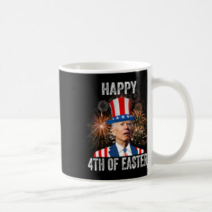 Caneca De Café 4º Da Páscoa Engraçado Feliz 4 De Julho Contra Joe