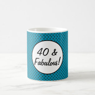 Caneca De Café 40 e Bolinhas retrorreflectoras fabulosas