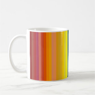 Caneca De Café 42 Stripes Espectro Arco-Íris