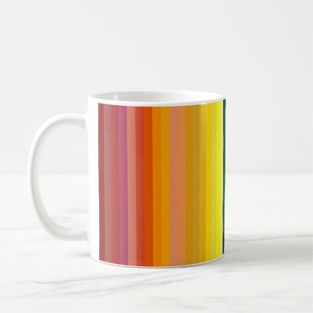 Caneca De Café 42 Stripes Espectro Arco-Íris (Esquerda)