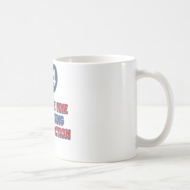 Caneca De Café 44o design do aniversário (Direita)