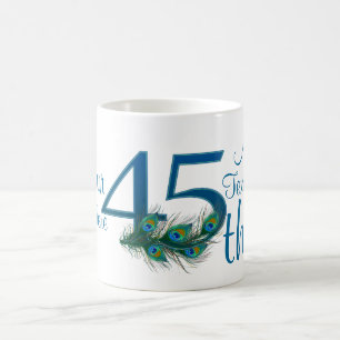 Caneca De Café # 45 - 45th aniversário de casamento ou 45th