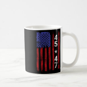 Caneca De Café 45 47 Eleição Presidencial Trump 2024 U Patriótica