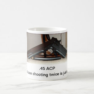 CANECA DE CAFÉ .45 ACP