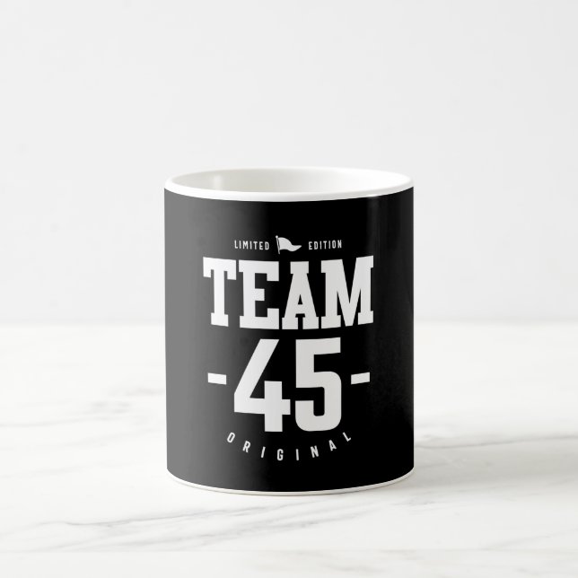 Caneca De Café 45 anos - 45º presente engraçado de aniversário (Centro)