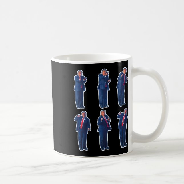 Caneca De Café 45 Presidente Dançarino Donald J Trump 2024 Nunca  (Direita)