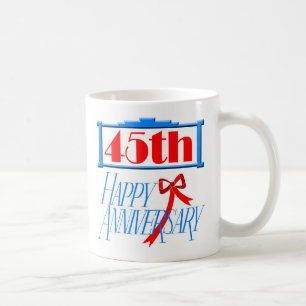 Caneca De Café 45th aniversário 3