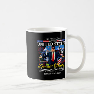 Caneca De Café 47 Dia da Inauguração do Presidente Donald Trump 2