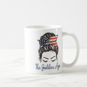 Caneca De Café 47 Era Dourada Inauguração Trump EUA América Patri