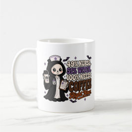 Caneca De Café 49% Enfermeira 51% Bruxa 100% Precisa de Café Cane