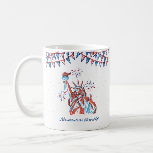 Caneca De Café 4 de julho (Esquerda)