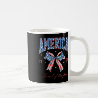 Caneca De Café 4 De Julho América Coquette Laço Dia Da Independên