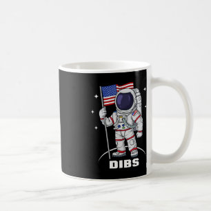 Caneca De Café 4 De Julho Astronauta Americano Bandeira Difundida