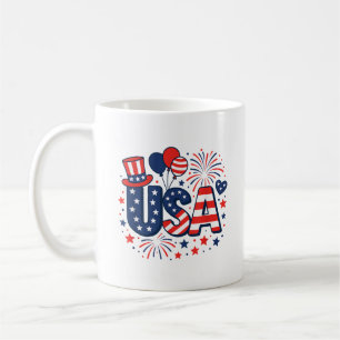 Caneca De Café 4 de julho bandeira americana