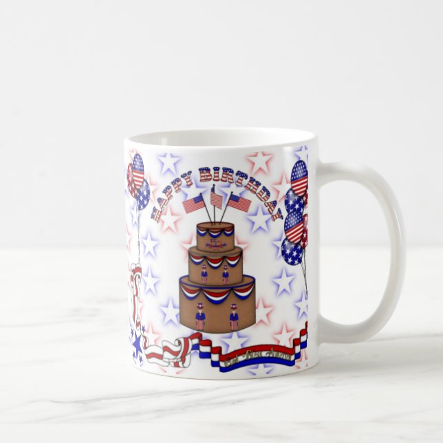 Caneca De Café 4 de julho Celebração (Direita)