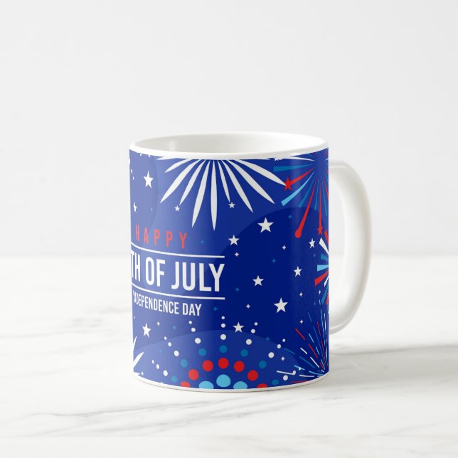 Caneca De Café 4 de julho Coffee Mug (Frente Esquerda)