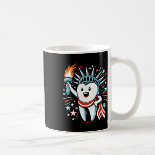 Caneca De Café 4 de julho Dentista Dental Dental Dental Mulheres 