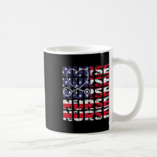 Caneca De Café 4 De Julho Enfermeira Americana Enfermando Usa Pat