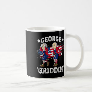 Caneca De Café 4 De Julho George Washington Griddy George Griddi