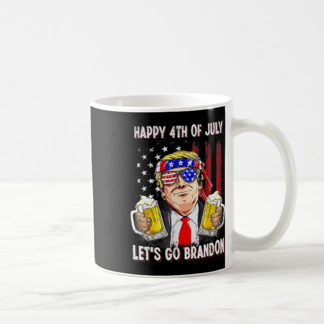 Caneca De Café 4 De Julho Go Beer Brandon Trump Beer Ameri (Direita)