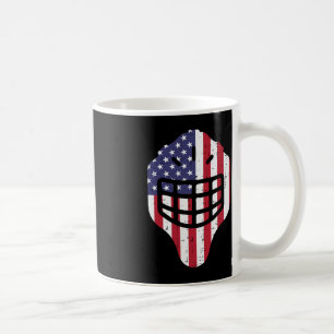 Caneca De Café 4 de julho Hockey Hockey Helmet America Flag Ameri