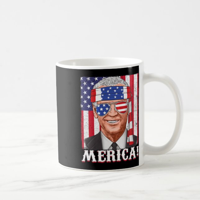 Caneca De Café 4 de julho Joe Biden Merica USA Flag (Direita)