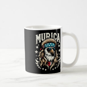 Caneca De Café 4 de julho, Patriótica Engraçada Águia 4 de julho