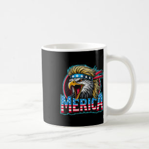 Caneca De Café 4 De Julho Patriótico Águia Engraçada 4 De Julho E