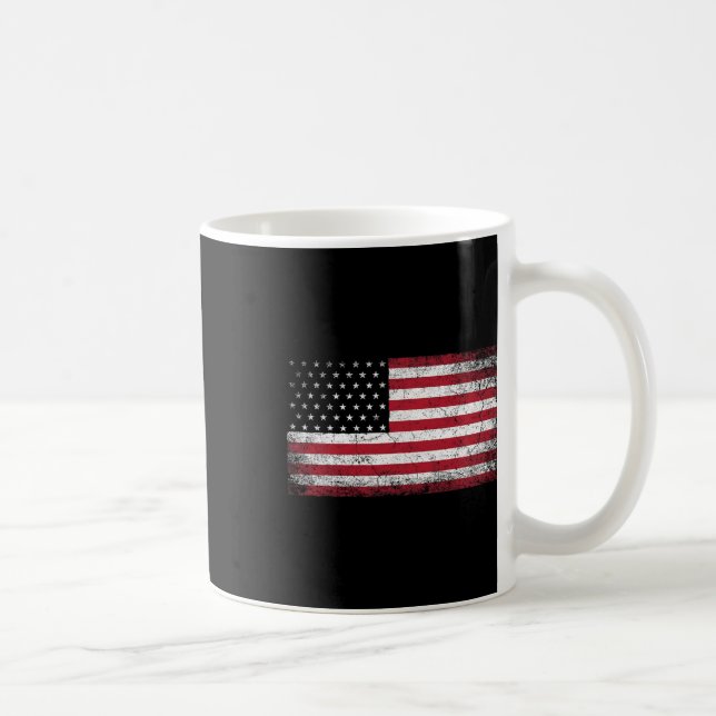 Caneca De Café 4 de julho Presente Bandeira Americana C (Direita)