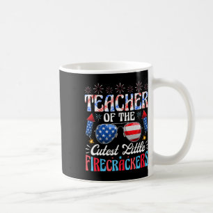 Caneca De Café 4 De Julho Professor Do Pequeno Firecrack Mais Cut