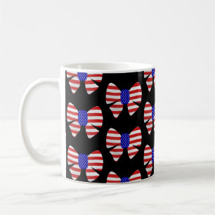 Caneca De Café 4 de julho Roupa América EUA Bandeira Patriótica