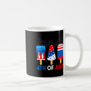 Caneca De Café 4 de julho Sorvetes Engraçados Patrióticos America