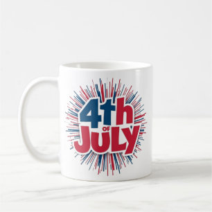 Caneca De Café 4 de julho Sublimation-98146