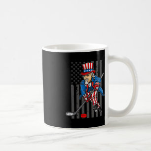 Caneca De Café 4 de julho Tio Sam Ice Hockey Boys American Fla