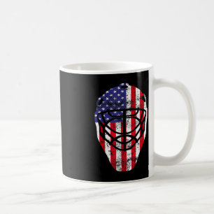 Caneca De Café 4 de julho Vintage Hockey Goalie Mask American Fl