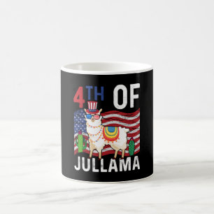 Caneca De Café 4 De Jullama Lama Bandeira Patriótica Dos EUA 4 D