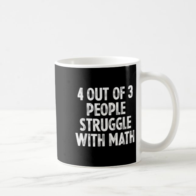 Caneca De Café 4 Em 3 Pessoas De Luta Com Matemática (Direita)